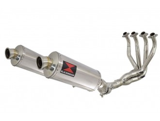 4-2 De Cat Exhaust System 300mm Oval Stainless Silencers...