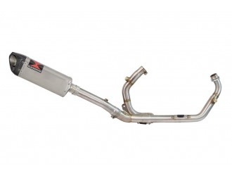 Exhaust System + 300mm Tri Oval Stainless Carbon Tip...