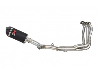 Race De-cat Exhaust System 200mm Oval Black Stainless...