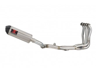 Race De-cat Exhaust System 300mm Oval Stainless Carbon...