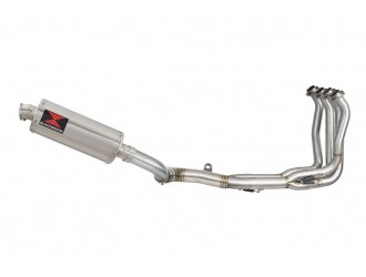 Race De-cat Exhaust System 300mm Oval Stainless Silencer...