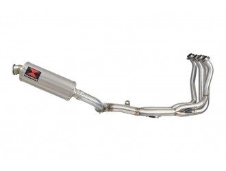 Race De-cat Exhaust System 300mm Round Stainless Silencer...