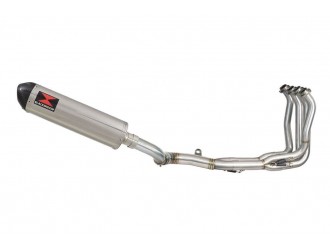 Race De-cat Exhaust System 400mm Oval Stainless Carbon...