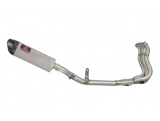 De-Cat Race Exhaust System + 350mm Tri Oval Stainless...
