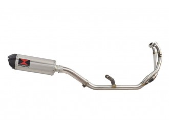 De Cat Exhaust System + 300 mm Oval Stainless + Carbon...