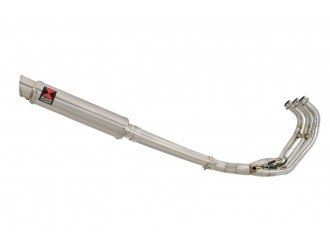 De-cat Exhaust System 350mm GP Round Stainless Silencer...