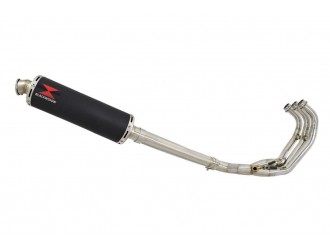De-cat Exhaust System 400mm Round Black Stainless...