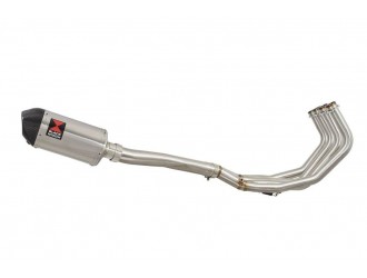 High De-cat Exhaust System 200mm Oval Stainless Carbon...