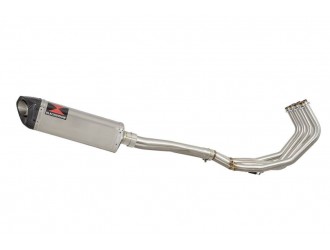 High Level De-cat Exhaust System 350mm Tri Oval Stainless...
