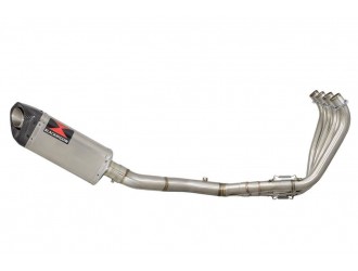 High Level De-Cat Exhaust System 300mm Tri Oval Stainless...