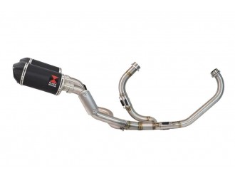 High Level Exhaust System 200mm Oval Black Stainless...