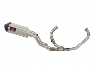 High Level Exhaust System 300mm Oval Stainless Carbon Tip...