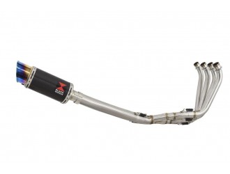 DeCat  High Level Exhaust System 200mm Round Blue Tip...