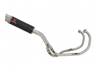 Exhaust System with 360mm GP Round Black Stainless...