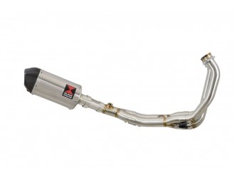 De-Cat Exhaust System 200mm Oval Stainless Carbon Tip...