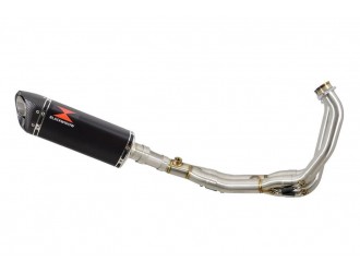 Race De Cat Exhaust System 300mm Tri-Oval Black Stainless...