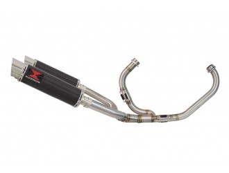 Exhaust System 360mm GP Round Carbon Silencers HONDA...