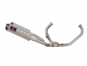 Exhaust System + 370mm Round Stainless Carbon Tip...