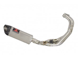 De-Cat Exhaust System + 300mm Tri Oval Stainless Carbon...