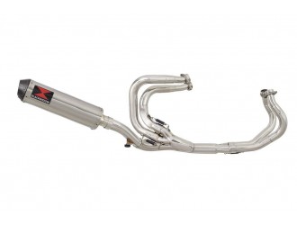 Full Exhaust System + 370mm Round Stainless Carbon Tip...