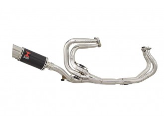 Full Exhaust System + 200mm Round Carbon Silencer HONDA...