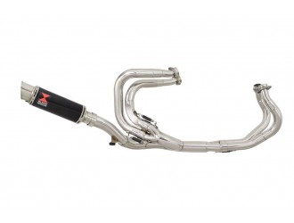Full Exhaust System + 230mm GP Round Black Stainless...
