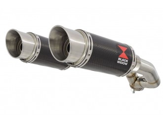 Exhaust Silencer Kit 200mm Round Carbon YAMAHA XT660Z...