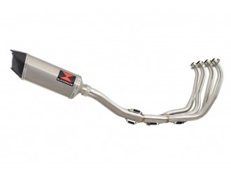 Exhaust System 300mm Hexagonal Stainless Carbon Silencer...