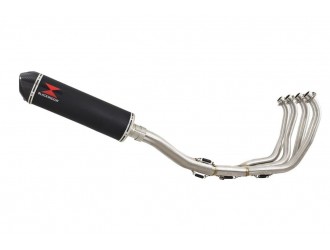 Exhaust System 400mm Oval Black Stainless Carbon Tip...