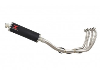 Exhaust System 400mm Oval Black Stainless Silencer YAMAHA...
