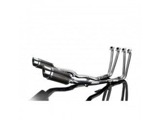 Full exhaust system round carbon silencers 200mm yamaha...