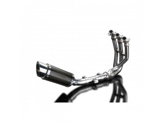 Complete exhaust system 200mm round silencer. triumph...