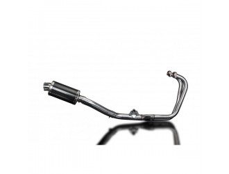 Complete exhaust system 225mm carbon oval silencer honda...