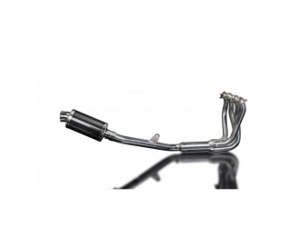 Complete exhaust system 225mm carbon oval silencer honda...