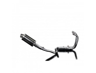 Complete exhaust system 225mm oval carbon silencer honda...
