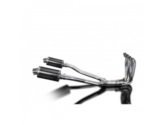 Complete exhaust system 225mm oval carbon silencer...