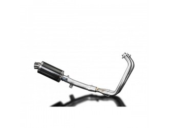 Complete exhaust system 225 mm oval carbon silencers...