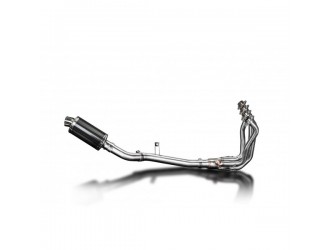 Complete exhaust system with 225mm carbon silencer....