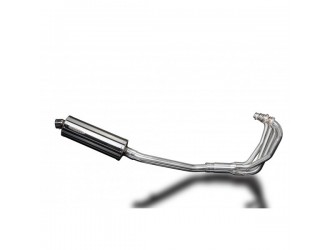 Complete exhaust system 350mm oval stainless steel...