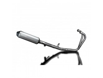 Complete exhaust system 343mm titanium xoval silencers...