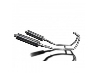 Complete exhaust system 450mm oval carbon silencer suzuki...