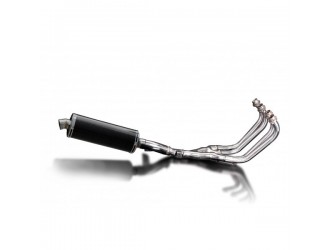 350mm carbon oval bsau full exhaust system honda...