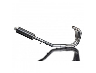Complete exhaust system with 350mm carbon silencers....
