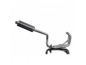 Complete exhaust system 350mm oval carbon silencer honda...