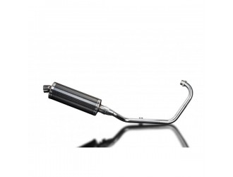 Complete exhaust system 350 mm oval carbon bsau silencers...