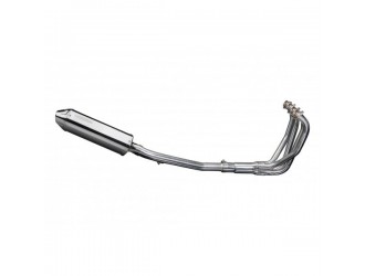 Complete exhaust system with 320mm stainless steel silencer