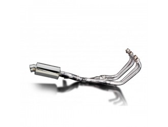 Complete 225 mm oval steel exhaust system for Honda...