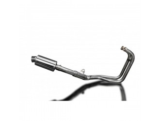 Complete exhaust system oval stainless steel silencers...