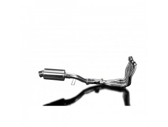 Complete exhaust system 225 mm in oval steel kawasaki...