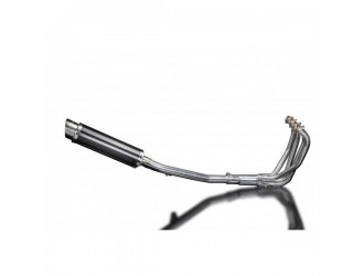 Complete exhaust system 350 mm round carbon silencers...